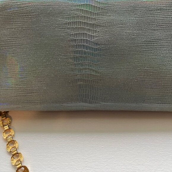 Town east west embossed leather shoulder bag. - Picture 5 of 7